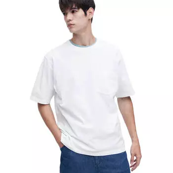 Футболка Uniqlo Oversized Crew Neck Half-Sleeve, белый