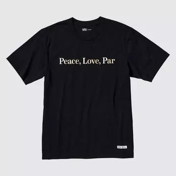 Футболка Uniqlo Peace For All Adam Scott, черный