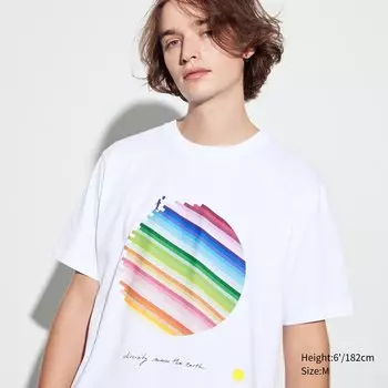 Футболка Uniqlo Peace For All Emmanuel Muro, белый