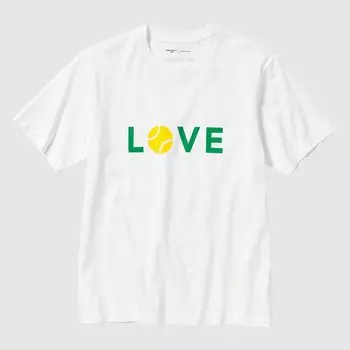 Футболка Uniqlo Peace For All Roger Federer, белый