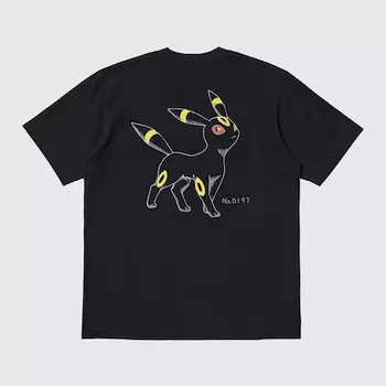 Футболка Uniqlo Pokemon, черный