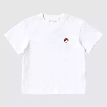 Футболка UNIQLO Pokemon: New Adventure UT, белый