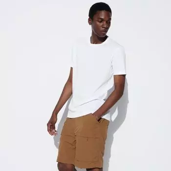 Футболка Uniqlo с коротким рукавом и круглым вырезом, белый