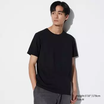 Футболка Uniqlo Supima 100%, черный