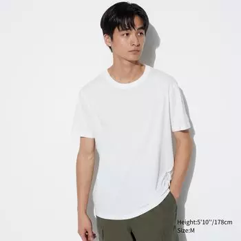 Футболка Uniqlo Supima 100% с короткими рукавами, белый