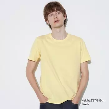 Футболка Uniqlo Supima 100%, желтый