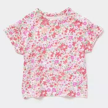 Футболка Uniqlo Toddler Dry Short, розовый