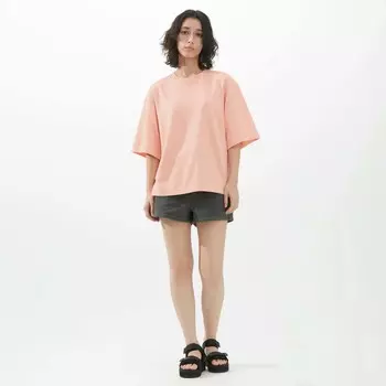 Футболка Uniqlo U Airism Cotton Oversized, розовый