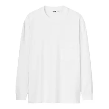 Футболка Uniqlo U Crew Neck Long Sleeved, белый