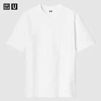 Футболка Uniqlo U с круглым вырезом и короткими рукавами Uniqlo, белый
