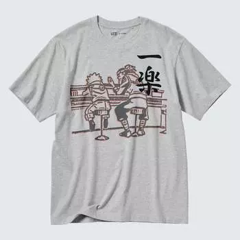 Футболка Uniqlo UT Archive Naruto Graphic, серый