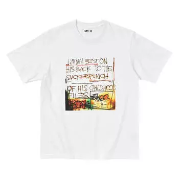 Футболка Uniqlo UT NYC Pop Icons (Jean-Michel Basquiat), белый