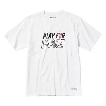 Футболка Uniqlo UT Peace For All (Kei Nishikori), белый