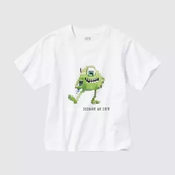 Футболка Uniqlo UT Pixar Art Monsters Inc, белый