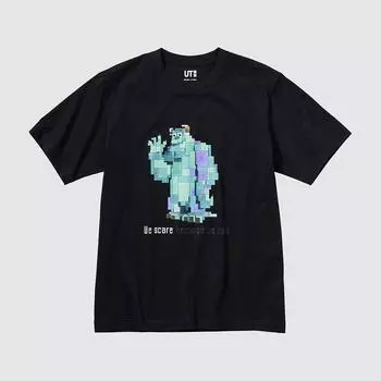 Футболка Uniqlo UT Pixar Art Monsters Inc, черный