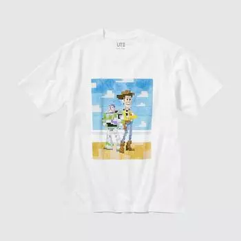 Футболка Uniqlo UT Pixar Art Toy Story, белый