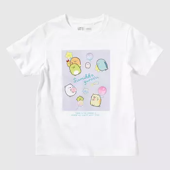 Футболка Uniqlo UT Sumikkogurashi, белый