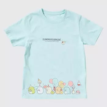 Футболка Uniqlo UT Sumikkogurashi, голубой