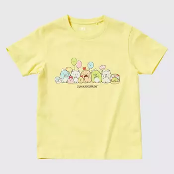 Футболка Uniqlo UT Sumikkogurashi, желтый