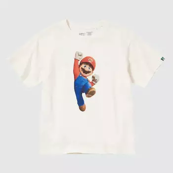 Футболка Uniqlo UT Super Mario Bros. Movie, белый