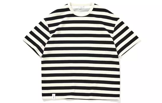 Футболка унисекс 714STREET, Black White Stripes