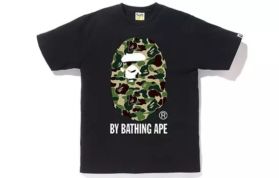 Футболка унисекс A BATHING APE, Черный/Зеленый