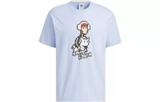 Футболка унисекс Adidas Originals, цвет BlueDawn