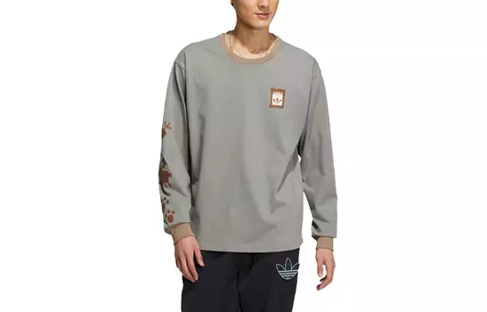 Футболка унисекс Adidas Originals, цвет Brown