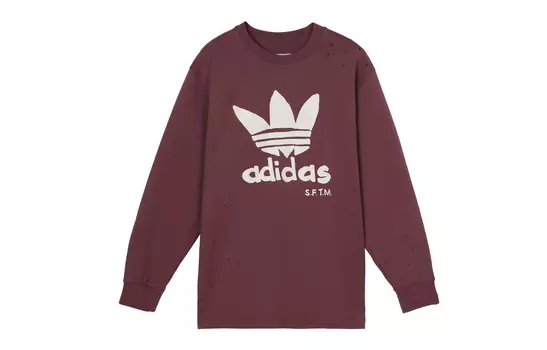 Футболка унисекс Adidas Originals, цвет Burgundy
