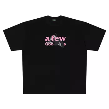 Футболка унисекс AFGK, черный/розовый