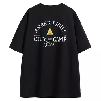 Футболка унисекс AMBER LIGHT, черный