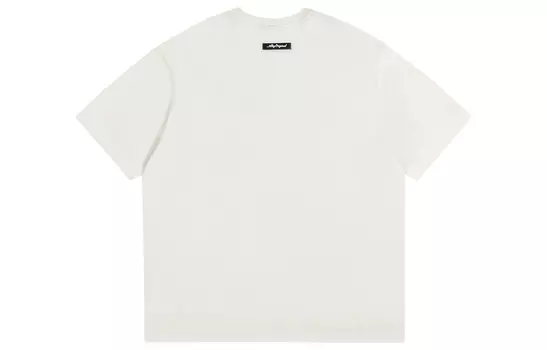 Футболка унисекс Atry, Белый (красный логотип)