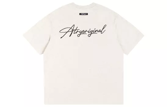 Футболка унисекс Atry, Белый (красный логотип)