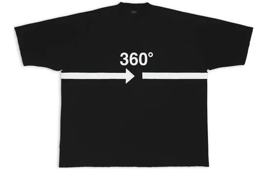 Футболка Balenciaga 360 Tubular, черный