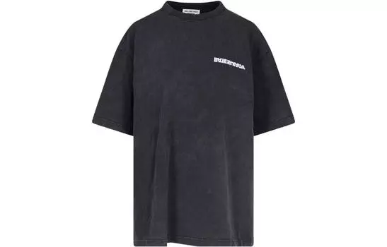 Футболка Balenciaga Unisex с короткими рукавами, черный