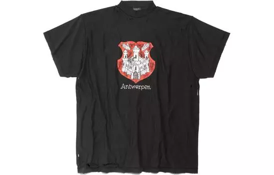 Футболка Balenciaga Antwerpen, черный