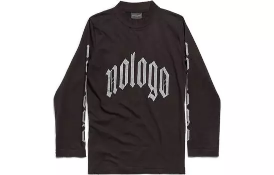 Футболка Balenciaga NoLogo, черный