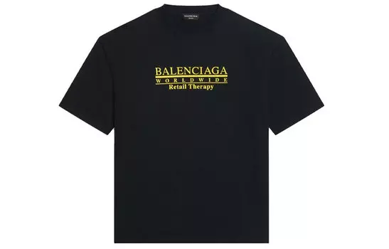 Футболка Balenciaga WorldWide, черный