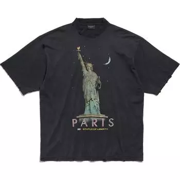 Футболка Balenciaga Paris Liberty, черный