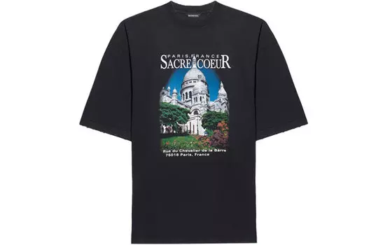Футболка Balenciaga Sacr Cur, черный