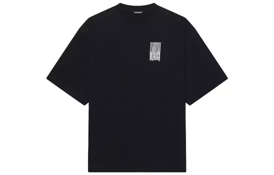 Футболка Balenciaga широкого кроя, черный