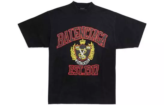 Футболка Balenciaga College, черный