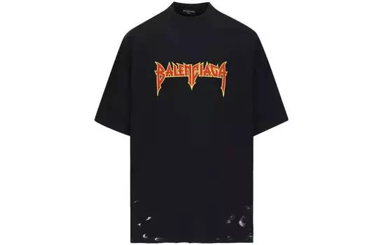 Футболка Balenciaga Metal Vintage, черный