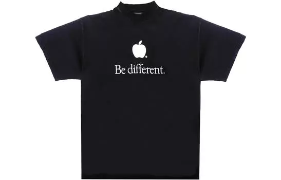 Футболка Balenciaga Be Different, черный