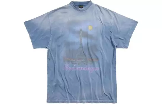 Футболка унисекс Balenciaga, синий