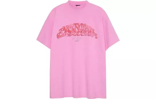 Футболка Balenciaga, розовый