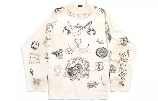 Футболка унисекс Balenciaga, серый