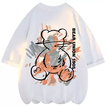 Футболка унисекс Bear Union, Белый (без темно-синего цвета той же марки)