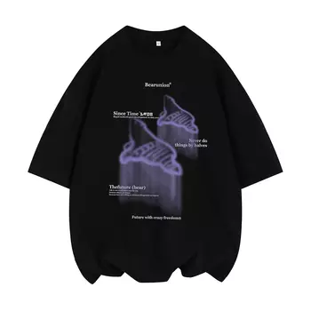 Футболка унисекс BEAR UNION, Burgundy