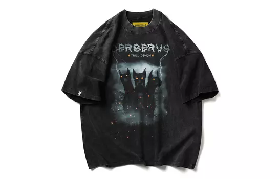 Футболка унисекс Beentrill, Мытый черный